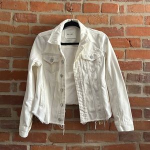 NWT Blank NYC White Denim Jacket